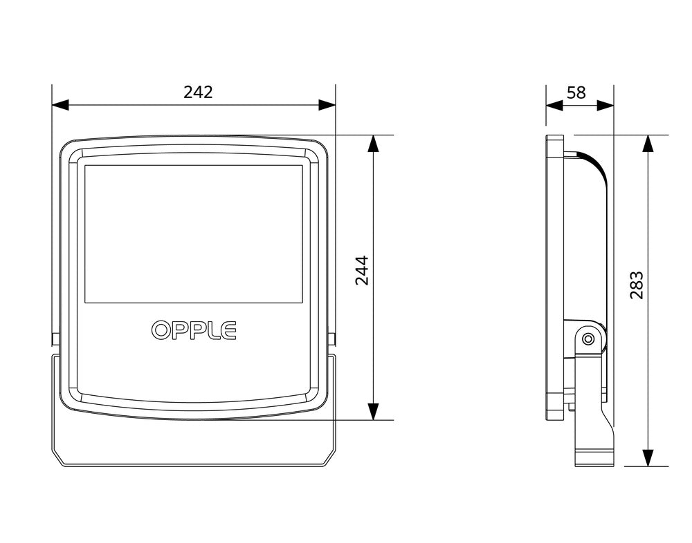 Opple LED Floodlight Lumière Rasante/Lumière Ponctuelle/ Lumière Diffuse - 543017011600