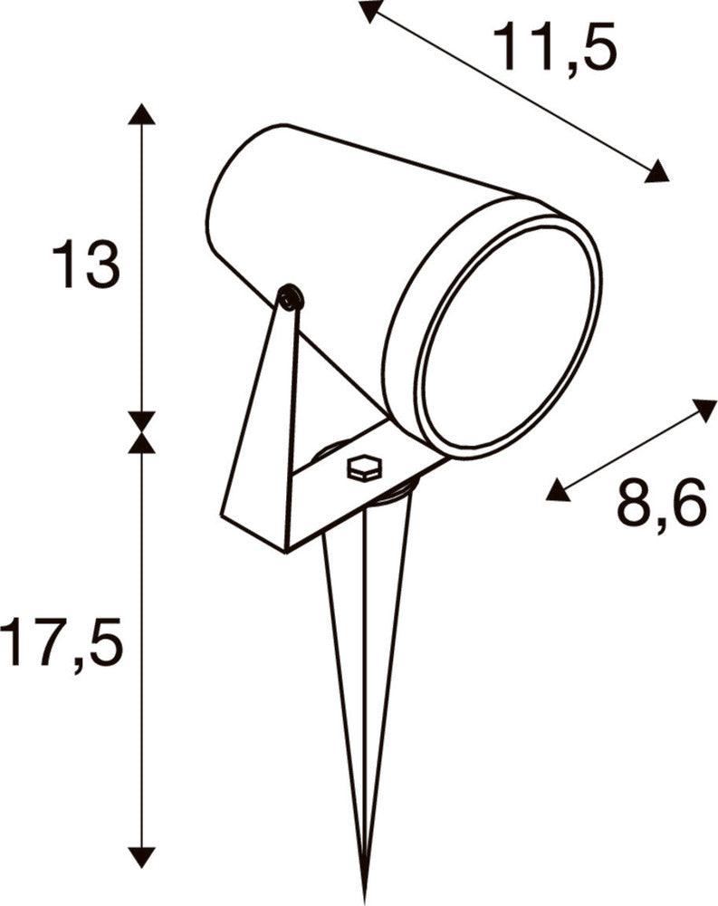 SLV Samrina Luminaire pour jardin/pieds - 1004757