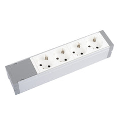 Prise de courant de table avec 4 prises en mosaïque 16A 230V IP20 - 073421