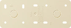 Gira Plaque de montage 3 volets pour montage en saillie Crème blanc - 008313