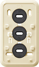 Gira Plaque de montage Click 2-voies Combo Surface Cream White - 008010 [5 pièces]