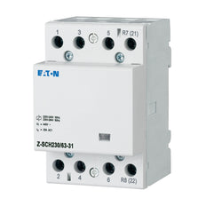 Eaton Installation Contacteur 230VAC 50Hz 3NO+1NC 63A 3HP Z-SCH230/63-31 - 248858