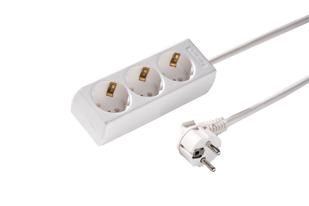 Martin Kaiser Multiprise De Bureau 3 Voies 45° 1.5M Blanc - 1045ZL/15W/KWS