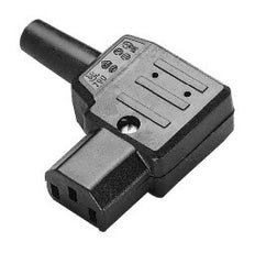 Ratio Electric C13 Connecteur femelle à angle droit 10A Noir - 70451 [2 pièces]