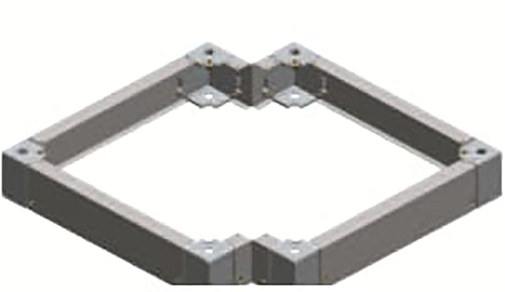 ABB Assemblage de coin de base 100mm RAL7005 RSRE81 - 2CPX046440R9999