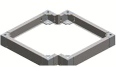 ABB Assemblage de coin de base 100mm RAL7005 RSRE81 - 2CPX046440R9999