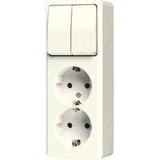 Jung Combination Série AP600 Prise 2 voies avec protection - 625A