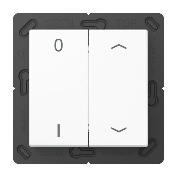 Jung EnOcean Wireless Wall Transmitter AS500 With Symbols 4K - ENOA595P01WW
