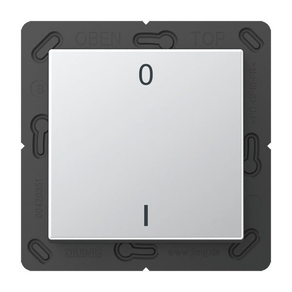Jung Eno Wireless Wall Transmitter A500 Aluminum 2 Channel Symbols - ENOA590-01AL