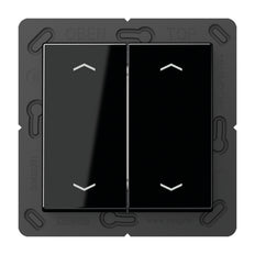 Jung EnOcean Wireless Wall Transmitter A500 4-Channel Black - ENOA595MPSW