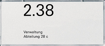 Gira Door Information Plate 2-Way White Accessories - 107200