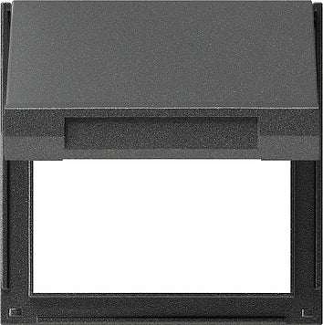 Plaque de transition Gira KD TX-44 Anthracite avec couvercle à lamelles - 065467
