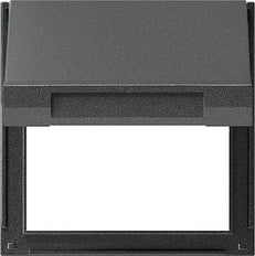 Plaque de transition Gira KD TX-44 Anthracite avec couvercle à lamelles - 065467