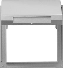Gira TX 44 Aluminum Adapter Frame With Flip Lid - 065465