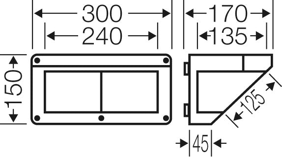 Hensel MI CB 10 Boîte de connexion IP65 300mm - Mi CB 10