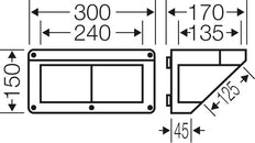 Hensel MI CB 10 Boîte de connexion IP65 300mm - Mi CB 10