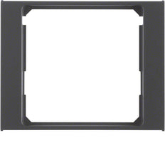 Hager Berker Anneau intermédiaire pour plaque centrale K1 Anthracite mat - 11087006 [2 pièces]