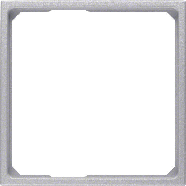 Hager Berker Anneau d'adaptation pour pièce centrale 50x50mm Aluminium mat - 11091414 [2 pièces]