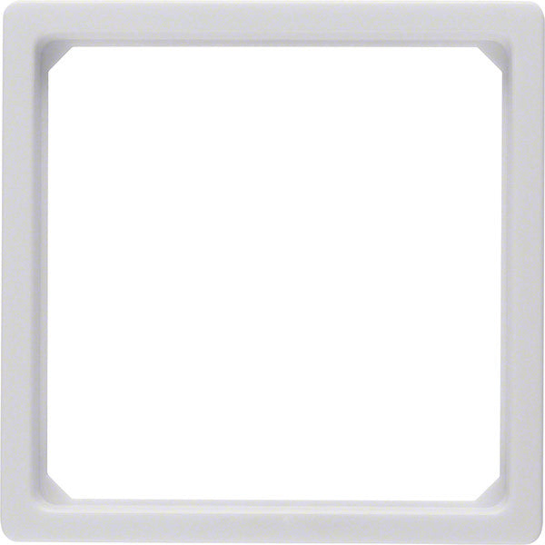 Hager Berker Anneau d'adaptation pour plaque centrale 50x50mm blanc polaire - 11096079 [5 pièces]