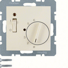 Hager Berker 24V Thermostat d'ambiance avec interrupteur à contact NC - 20318982