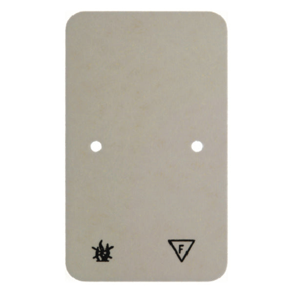 Hager Berker Plaque de base résistante au feu à double prise pour montage en surface blanc - 105340
