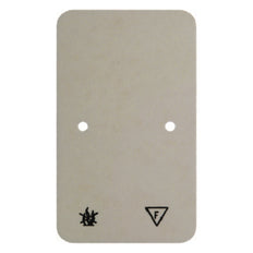 Hager Berker Plaque de base résistante au feu à double prise pour montage en surface blanc - 105340