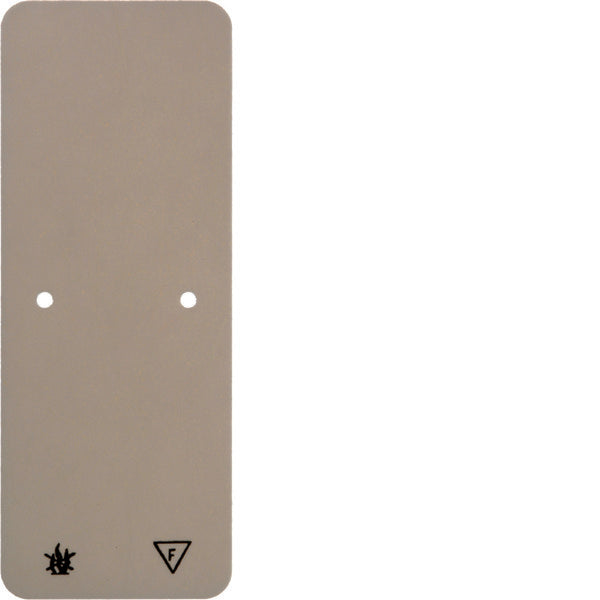 Hager Berker Plaque de base blanche auto-extinguible montée en surface - 105940