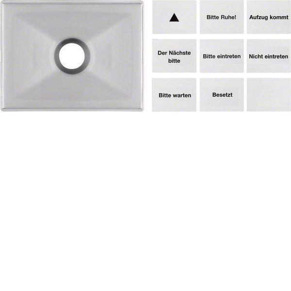 Hager Berker Lentille pour bouton-poussoir et témoin lumineux E10 - 12470004