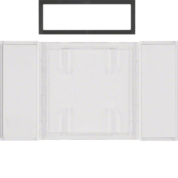 Hager Berker B.IQ Capteur tactile Champ de texte Transparent clair 1-2-3 Gang - 75900080