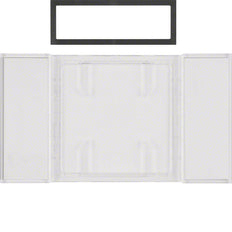 Hager Berker B.IQ Capteur tactile Champ de texte Transparent clair 1-2-3 Gang - 75900080