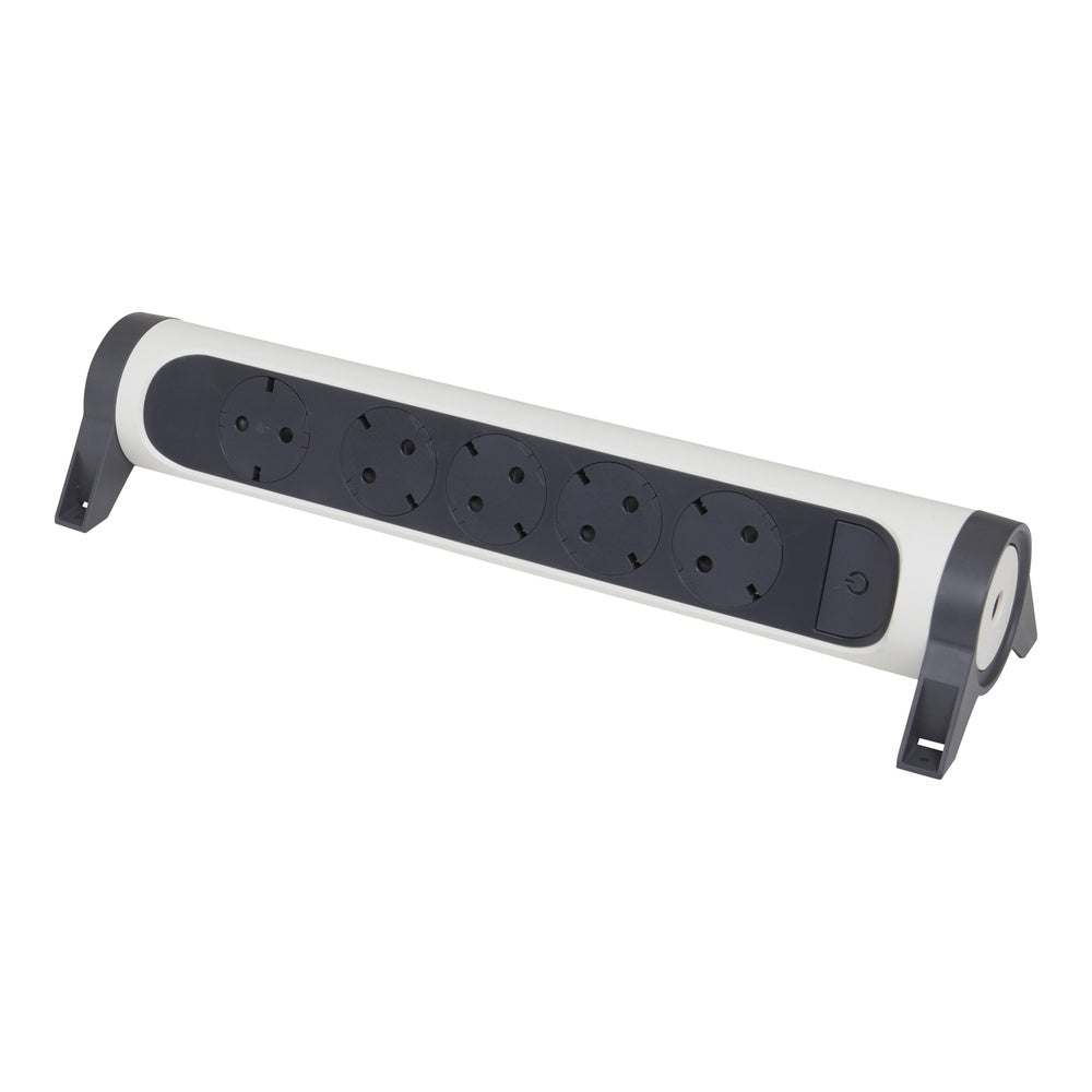 Legrand Premium 5x2P+A Outlet Without Cord Black-White - 694546 [5 Pieces]