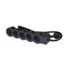 Legrand Standard Socket 5x2P+A 1.5M Cord Black - 694556 [10 Pieces]