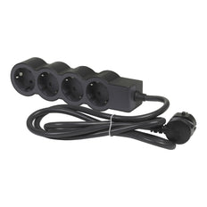 Legrand Standard Power Socket 4x2P+A 5M Cord Black - 694570 [10 Pieces]