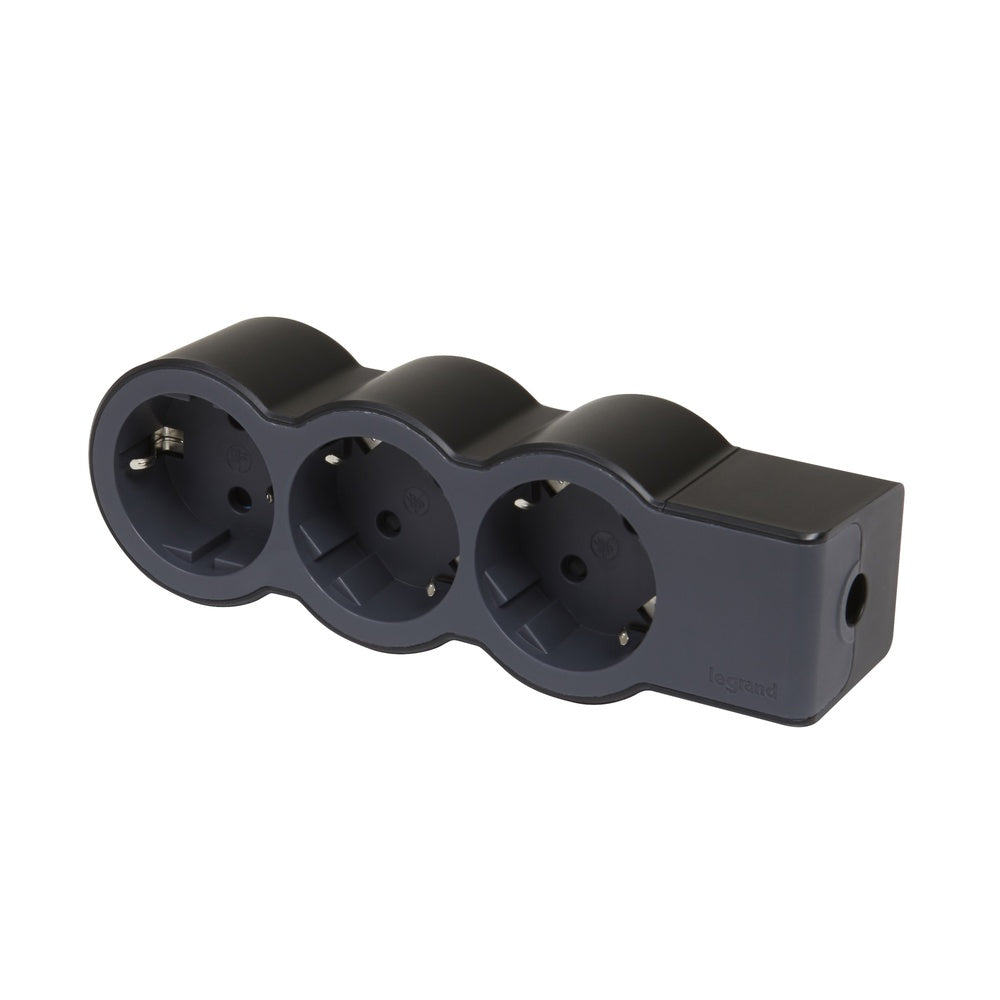Legrand Standard Socket 3x2P+A Without Black Cord - 694574 [10 Pieces]