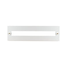 Eaton Front Plate Steel 45mm Cutout 150x1000mm White - 293533
