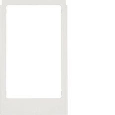 Grand cadre angulaire en plastique blanc polaire brillant - WD2221