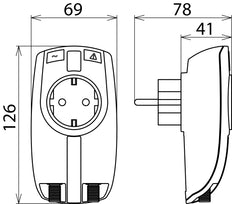 DEHN Protector 230 TV Parafoudre avec adaptateur combiné - 909300