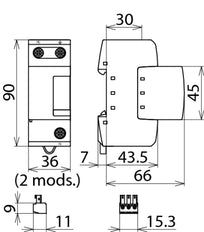 Parafoudre Dehn DGP M 255 FM N-PE - 961105