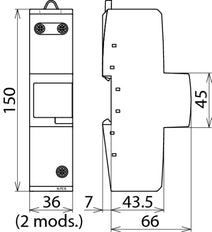 DEHNbloc Maxi Parafoudre Type 1 DBM 1 440 V AC - 961140