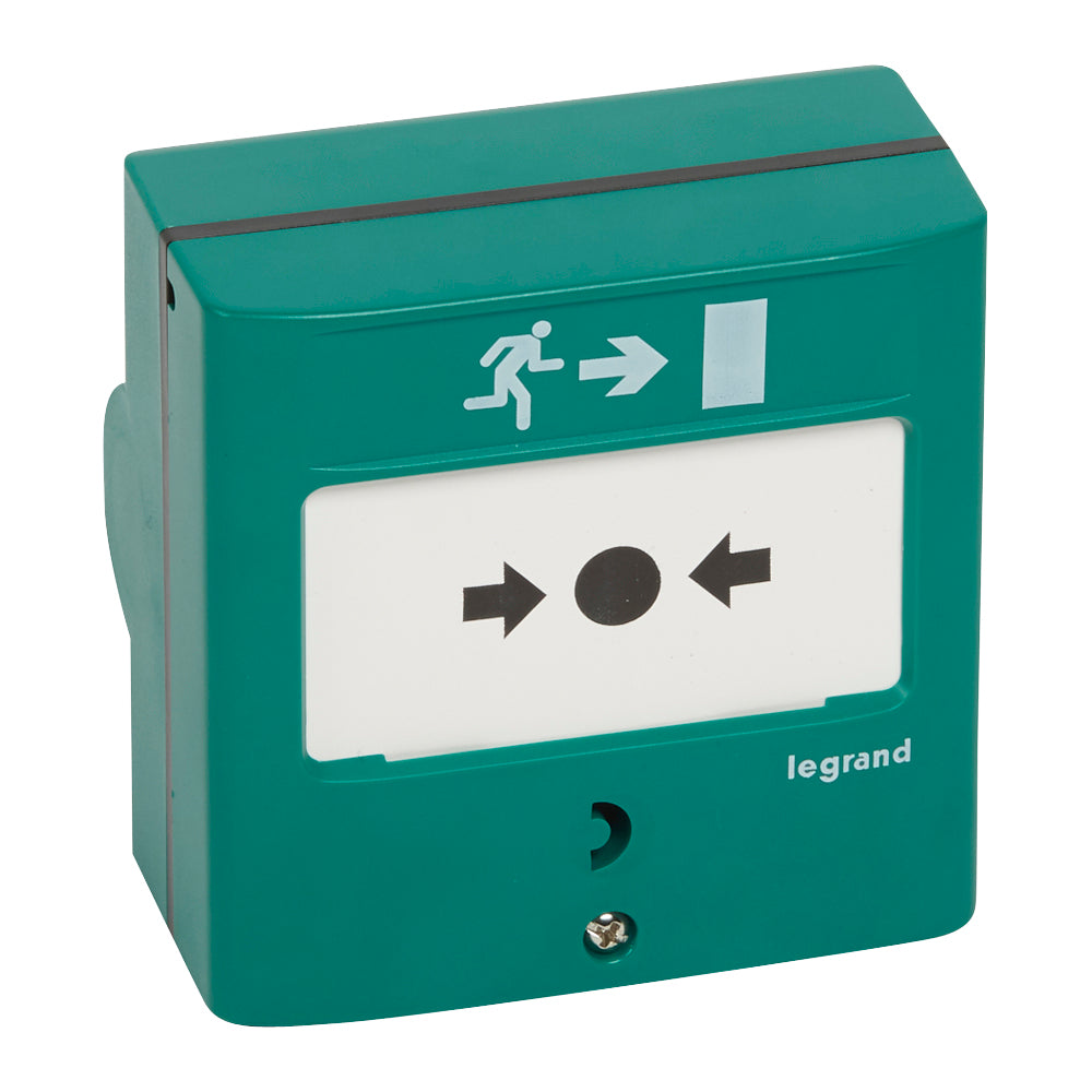 Interrupteur manuel d'alarme Legrand Green 2X Exchange - 138048