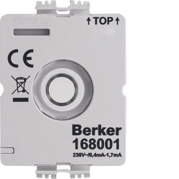 Hager Berker LED Module 230V pour interrupteur rotatif sans N-Conducteur - 168001