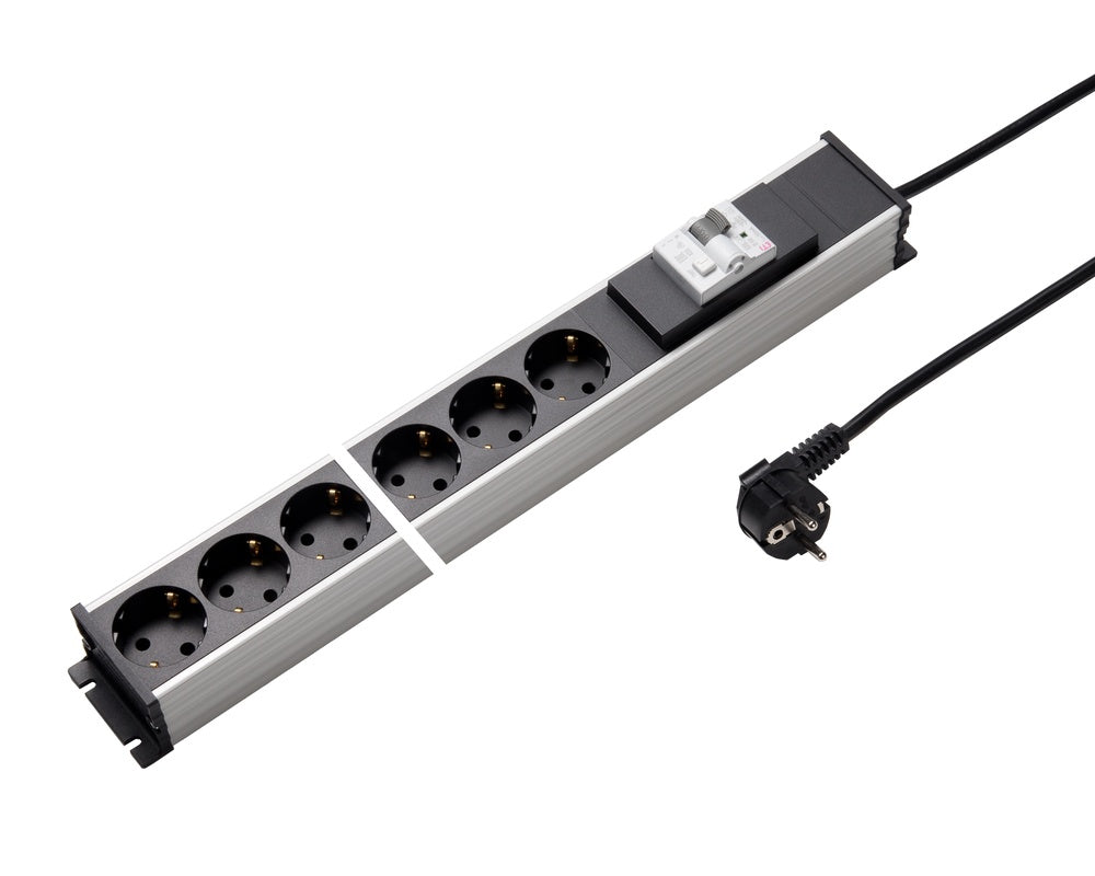 Martin Kaiser Bloc multiprises 6 voies 16A Câble 3M - 1139ZL6L-SW3 [10 Pièces]