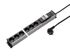 Martin Kaiser 6-Way Power Strip 45 Degree 16A Breaker 3M Cable - 1136ZL6/16L-SW3 [10 Pieces]