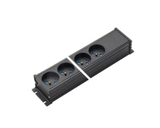 Martin Kaiser 5-Way Power Strip With Earthing Pin Black - 1254/5-1/SW [10 Pieces]