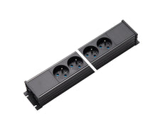 Martin Kaiser 6-Way Power Outlet Strip With Shutter Input Output - 1254/6-2/SW [10 Pieces]