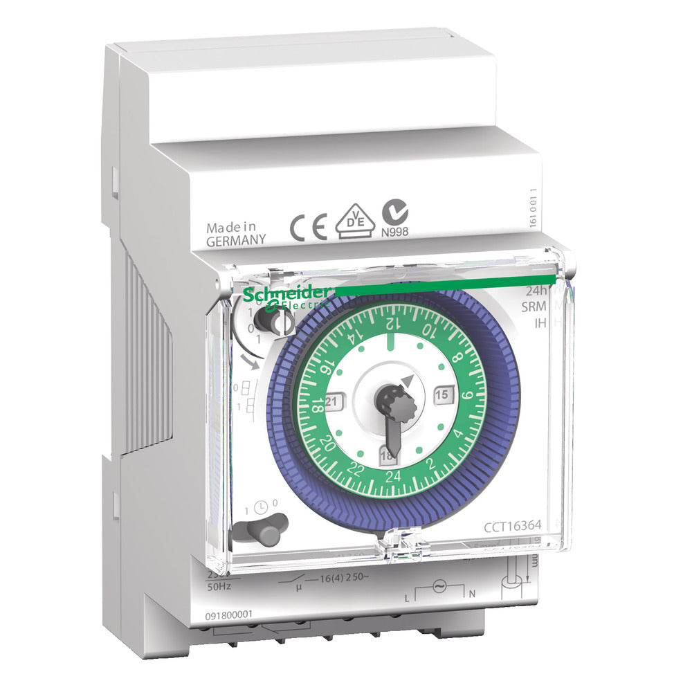 Schneider Electric Horloge analogique 24 h à canal unique - CCT16364