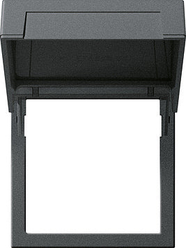 Système de plaques de montage Gira 55 anthracite avec couvercle rabattable - 265828