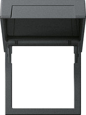 Système de plaques de montage Gira 55 anthracite avec couvercle rabattable - 265828