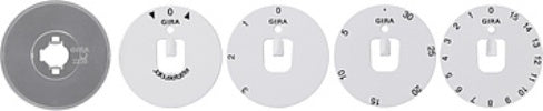 Gira Set Symbol Discs Bouton rotatif Accessoires - 818300