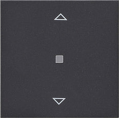 Système de boutons de commande sans fil Gira eNet pour stores d'intérieur 55 Anthracite - 822128